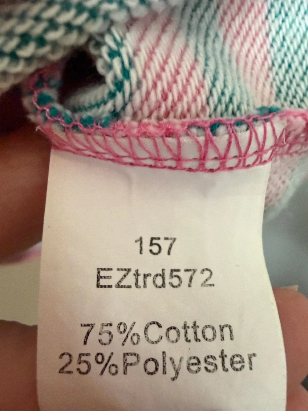 Women's Striped Crewneck Sweater in Pink & Teal with Neon Trim
